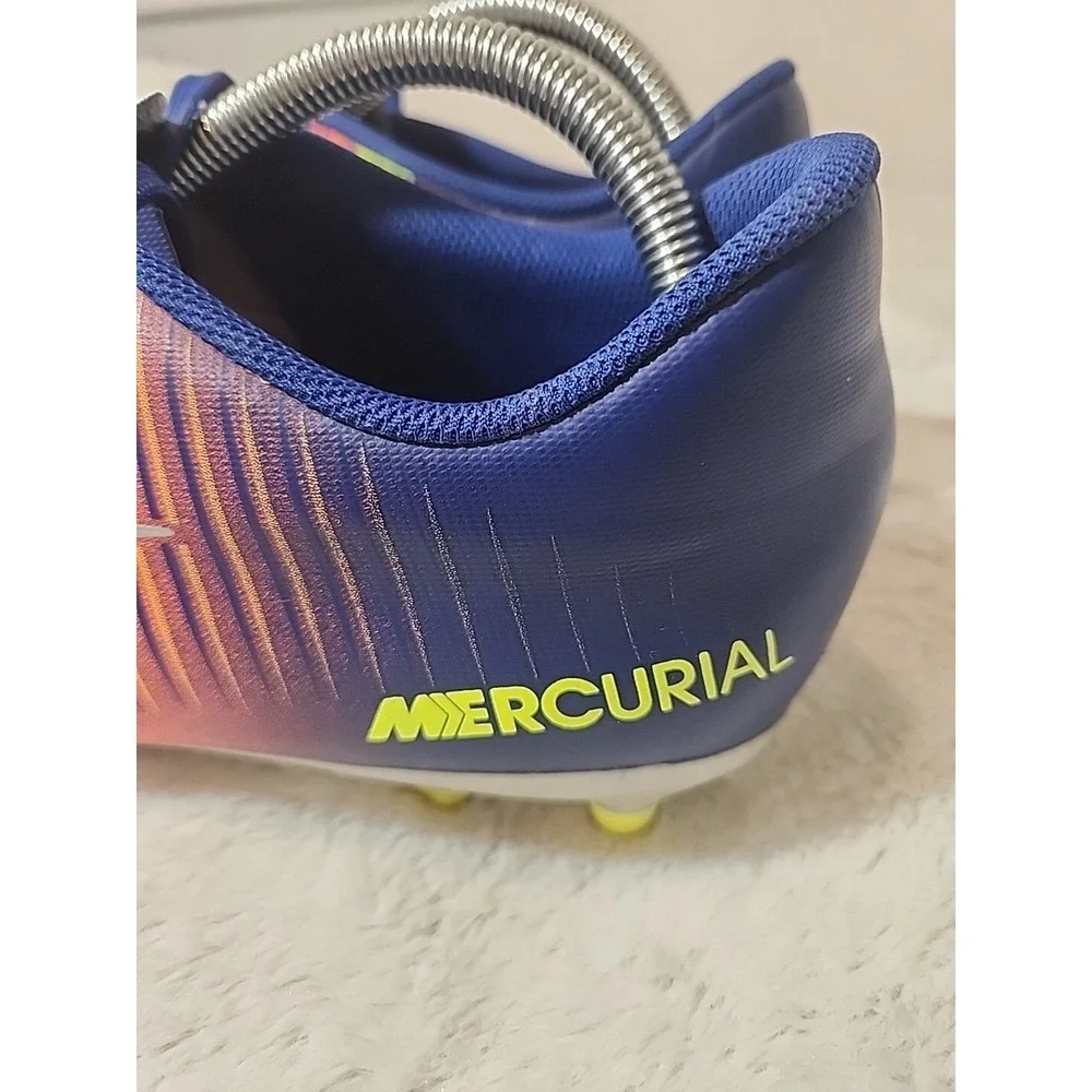 Nike Mercurial Victory VI FG Soccer‎ Cleats Blue Orange 831964-408 Mens 9.5
